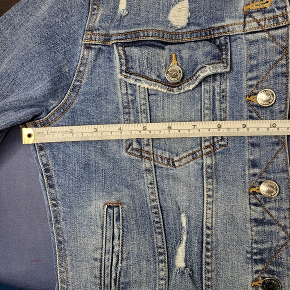 Zara Distressed Denim Jacket - Picture 12 of 13